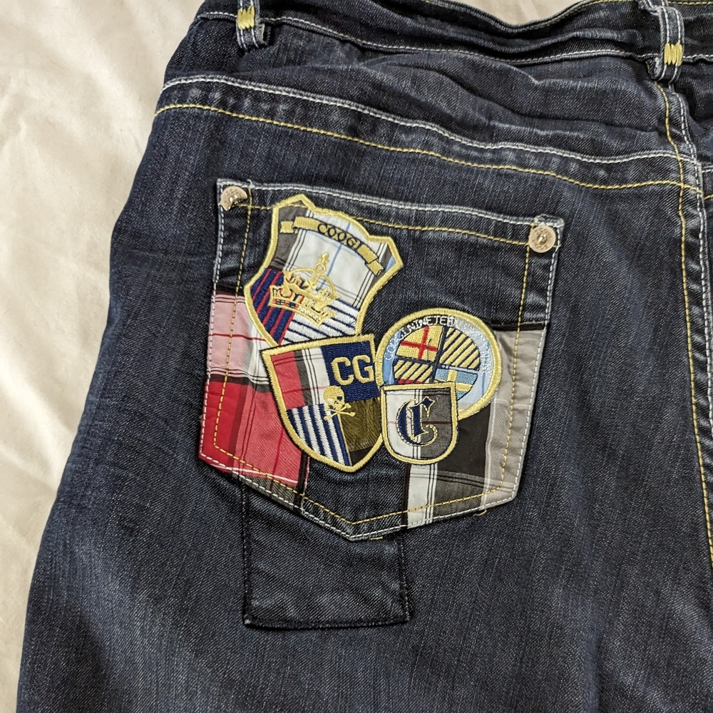 COOGI Patchwork Dark Denim Jeans - Picture 6 of 16